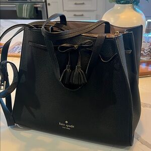 Kate Spade Black Tassel Shoulder Bag
